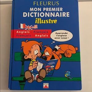 SALE!! French English visual dictionary for kids. Education.    3